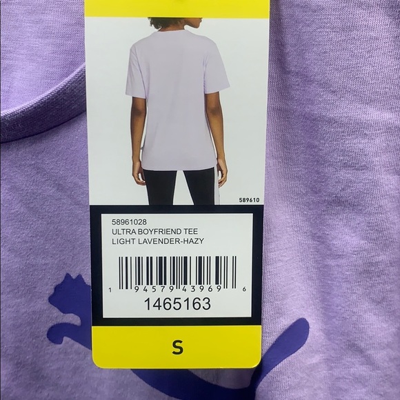 New Puma Lavender Crewneck T-shirt Sz. Small - Picture 3 of 11